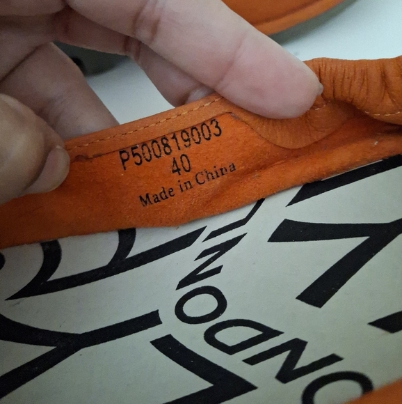 Fly London Poppy Orange Wedge Shoes Size EU 40 US 9 - Picture 3 of 6